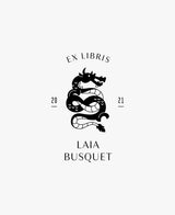 tuus ex libris bookplate personalised stamp sant jordi collection dragon