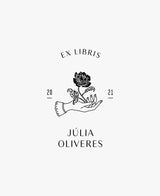 tuus ex libris bookplate personalised stamp sant jordi collection