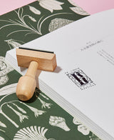 tuus ex libris bookplate personalised stamp natura collection art nouveau