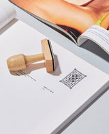 tuus ex libris bookplate personalised stamp geometric collection art deco