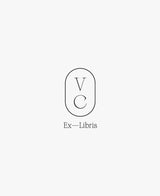 tuus ex libris bookplate sello personalizado colección de monogramas