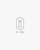 tuus ex libris bookplate sello personalizado colección de monogramas