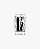 tuus ex libris bookplate personalised stamp natura collection art nouveau