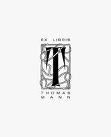 tuus ex libris bookplate personalised stamp natura collection art nouveau