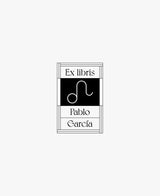 tuus ex libris bookplate personalised stamp zodiac collection