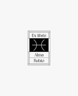 tuus ex libris bookplate personalised stamp zodiac collection
