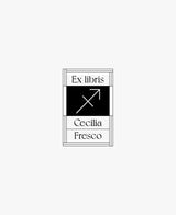tuus ex libris bookplate personalised stamp zodiac collection