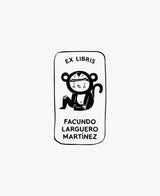 tuus ex libris bookplate personalised stamp jungle collection kids children