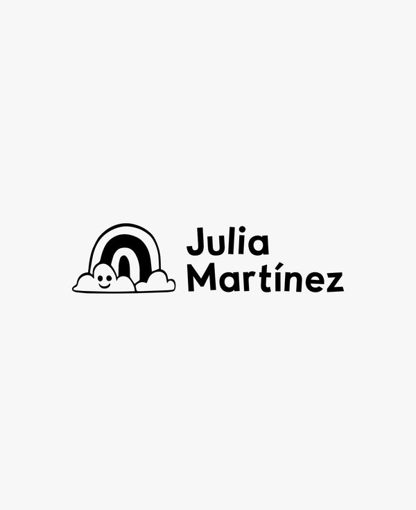 Personalised stamp for clothing — Rainbow