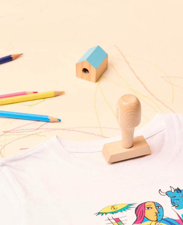 Personalised stamp for clothing — Fox
