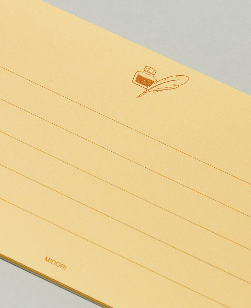 Message Letter Pad — Gold